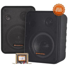 Carregar imagem no visualizador da galeria, Caixa Acústica com Trafo 70V(25W) Ambience Line MSB60NC Preta HAYONIK - PAR / 2