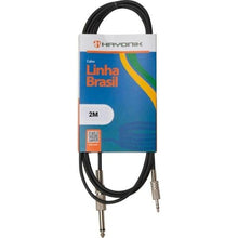 Carregar imagem no visualizador da galeria, Cabo de Áudio Linha Brasil P2 Estéreo X 1 P10 Mono 2m Preto HAYONIK