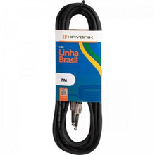 Carregar imagem no visualizador da galeria, Cabo para Instrumentos Linha BRASIL P10 x P10 7M Preto HAYONIK