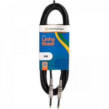 Carregar imagem no visualizador da galeria, Cabo para Instrumentos Hayonik Linha Brasil P10 x P10 5M Preto