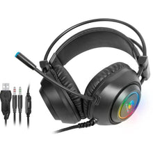 Carregar imagem no visualizador da galeria, Headset Gamer Fortrek Crusader P2 + USB RGB Preto
