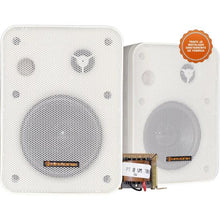 Carregar imagem no visualizador da galeria, Caixa Acústica com Trafo 70V(5W) Ambience Line MSB60NC Branca HAYONIK - PAR / 2