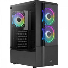 Carregar imagem no visualizador da galeria, Gabinete Gamer Aerocool ATX Quantum V2 Preto Lateral Vidro