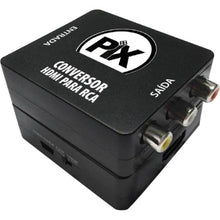 Carregar imagem no visualizador da galeria, Conversor HDMI Para RCA Preto Pix