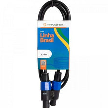 Carregar imagem no visualizador da galeria, Cabo SPEAKON (Macho X Macho) PP 1,5Mts Linha Brasil HAYONIK