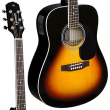 Carregar imagem no visualizador da galeria, Violão Giannini GD1 EQ Eletroacústico Dreadnought Vintage Sunburst Satin