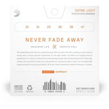 Carregar imagem no visualizador da galeria, Encordoamento Violão Aço Revestido .010-.047 XS Phosphor Bronze XSAPB1047 D Addario