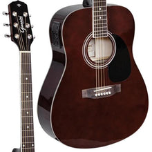 Carregar imagem no visualizador da galeria, Violão Giannini GD1 EQ Eletroacústico Dreadnought Translucent Dark Wine
