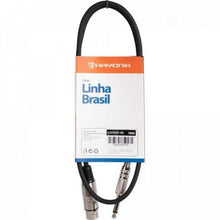 Carregar imagem no visualizador da galeria, Cabo para Microfone Linha BRASIL XLR(F) X P10 1M Preto HAYONIK