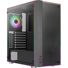 Carregar imagem no visualizador da galeria, Gabinete Gamer Aerocool Skribble Preto RGB Lateral Vidro