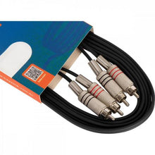 Carregar imagem no visualizador da galeria, Cabo de Áudio Linha BRASIL 2RCA2 5M Preto HAYONIK