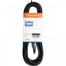 Carregar imagem no visualizador da galeria, Cabo para Instrumentos Linha BRASIL P10 x P10 7M Preto HAYONIK