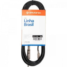 Carregar imagem no visualizador da galeria, Cabo de Áudio Hayonik Linha Brasil P2 Estéreo X P10 Mono 5mts Preto