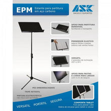 Carregar imagem no visualizador da galeria, Suporte Para Partitura Maestro EPM Preto ASK