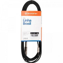 Carregar imagem no visualizador da galeria, Cabo de Áudio Linha Brasil P2 Estéreo X P10 Estéreo 5m Preto Hayonik