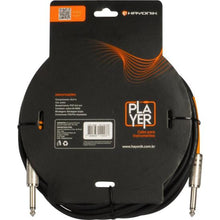 Carregar imagem no visualizador da galeria, Cabo Para Instrumentos Player P10 x P10 10m Preto Hayonik