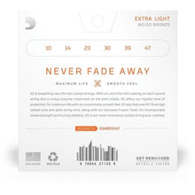 Carregar imagem no visualizador da galeria, Encordoamento Violão Aço Revestido 010-.047 XS 80/20 Bronze XSABR1047 D Addario