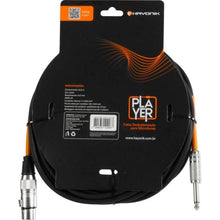 Carregar imagem no visualizador da galeria, Cabo Para Microfone Player XLR(F) X P10 10m Preto Hayonik