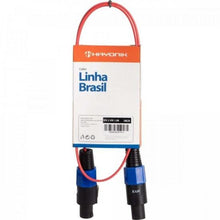 Carregar imagem no visualizador da galeria, Cabo SPEAKON (Macho X Macho) 1Mt Linha Brasil HAYONIK