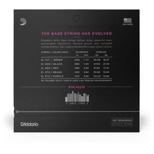 Carregar imagem no visualizador da galeria, Encordoamento Baixo 5 Cordas .045-.130 NYXL NYXL45130 D Addario