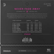 Carregar imagem no visualizador da galeria, Encordoamento Baixo 5 Cordas Revestido .045-.130 XT Nickel XTB45130 D Addario