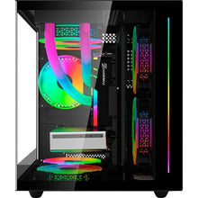 Carregar imagem no visualizador da galeria, Gabinete Gamer C3Tech Aquarius MT-G810 Sem Fans Preto
