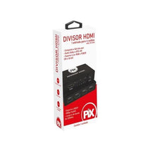 Carregar imagem no visualizador da galeria, Divisor HDMI 1.3 1 Entrada X 4 Saídas Chip Sce Preto Pix