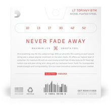 Carregar imagem no visualizador da galeria, Encordoamento Guitarra Revestido Hibrido .010-.052 XS Nickel XSE1052 D Addario