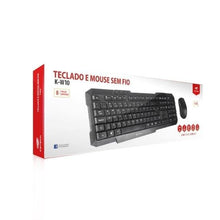 Carregar imagem no visualizador da galeria, Kit Teclado e Mouse C3tech K-W10 Sem Fio Preto