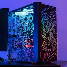 Carregar imagem no visualizador da galeria, Gabinete Gamer Aerocool Skribble Preto RGB Lateral Vidro
