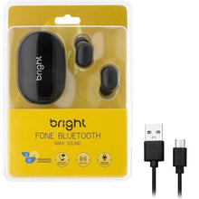Carregar imagem no visualizador da galeria, Fone De Ouvido Bright Max Sound Bluetooth Preto