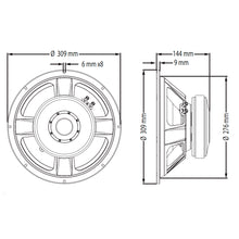 Carregar imagem no visualizador da galeria, Alto-falante 600 Watts 12 Pol 4 Ohms Wf300-1200b-4 Atk