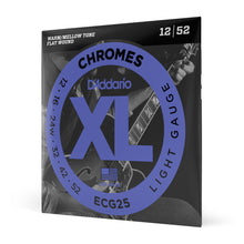 Carregar imagem no visualizador da galeria, Encordoamento Guitarra 12-52 D Addario XL Chromes ECG25