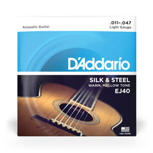 Carregar imagem no visualizador da galeria, Encordoamento Violão Aço 11-47 D Addario Silk & Steel EJ40