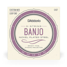 Carregar imagem no visualizador da galeria, Encordoamento Para Banjo 5C D Addario Nickel Plated EJ57