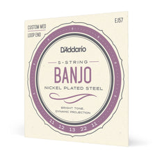 Carregar imagem no visualizador da galeria, Encordoamento Para Banjo 5C D Addario Nickel Plated EJ57
