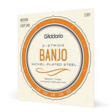 Carregar imagem no visualizador da galeria, Encordoamento Banjo 5C D Addario Nickel Plated Steel EJ61