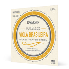 Carregar imagem no visualizador da galeria, Encordoamento Viola Brasileira D Addario Nickel-Plated EJ82A