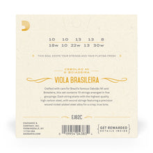 Carregar imagem no visualizador da galeria, Encordoamento Viola Brasileira D Addario Nickel-Plated EJ82C