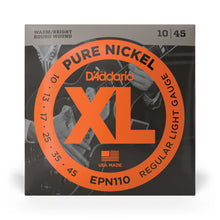 Carregar imagem no visualizador da galeria, Encordoamento Guitarra 10-45 D Addario XL Pure Nickel EPN110
