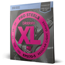 Carregar imagem no visualizador da galeria, Encordoamento Baixo 5C 45-130 D Addario XLProSteels EPS170-5