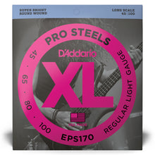 Carregar imagem no visualizador da galeria, Encordoamento Baixo 4C 45-100 D Addario XL ProSteels EPS170
