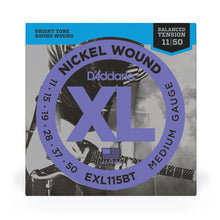 Carregar imagem no visualizador da galeria, Encordoamento Guitarra 11-50 D Addario XL Nickel EXL115BT