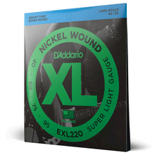 Carregar imagem no visualizador da galeria, Encordoamento Baixo 4C 40-95 D Addario XL Nickel EXL220