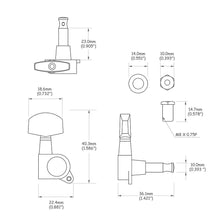 Carregar imagem no visualizador da galeria, Tarraxa Para Guitarra Blindada Cromada R6 Spirit J07-CR-R6