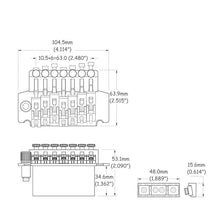Carregar imagem no visualizador da galeria, Ponte Sistema Trêmolo Guitarra 7C Floyd Rose Spirit FRT70-CR