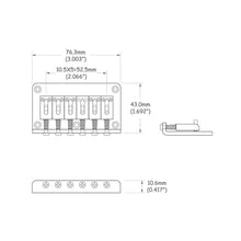 Carregar imagem no visualizador da galeria, Ponte Para Guitarra Fixa Cromada Spirit JPN-CR