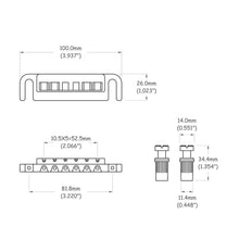 Carregar imagem no visualizador da galeria, Ponte Turn Over (Cordal) Guitarra Cromada Spirit SL2N-CR