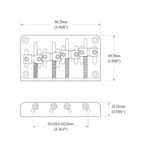 Carregar imagem no visualizador da galeria, Ponte Para Baixo 4 Cordas Fixa Cromada Spirit JB6420-CR