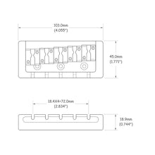 Carregar imagem no visualizador da galeria, Ponte Para Baixo 5 Cordas Fixa Preta Spirit LT5-BK
